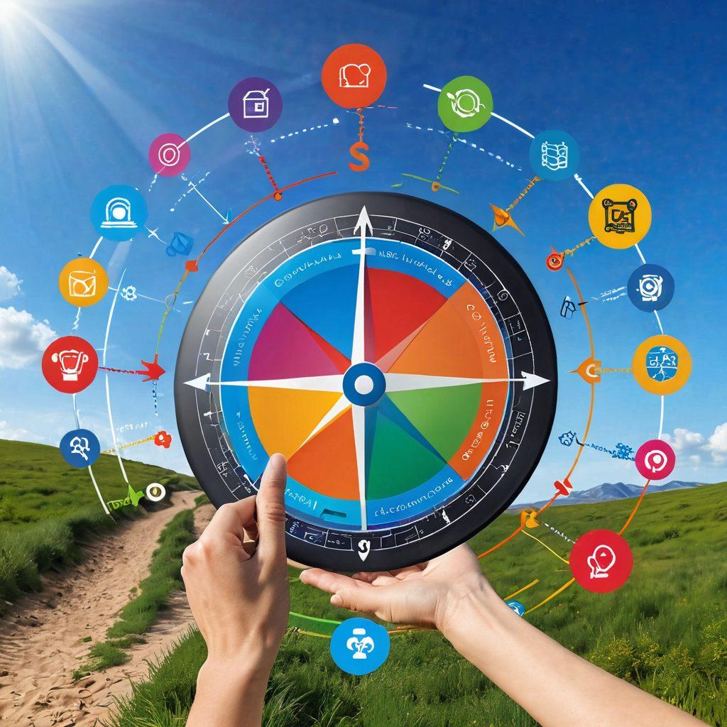 A hand guiding a colorful compass over a digital landscape filled with various online platform icons and logos, symbolizing trusted recommendations. The composition includes vibrant pathways leading to different platforms, emphasizing safety and quality, with a bright blue sky above. 3D style, vibrant colors, digital art.